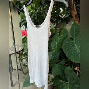 Vince cotton ribbed tank top